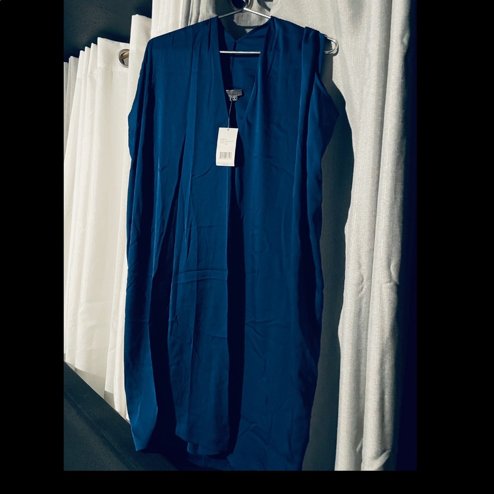 Blue sleeveless Vince dress new with tags.